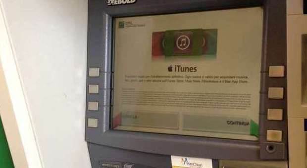 iTunes, ricariche al bancomat: iniziativa Bnl in tutta Italia