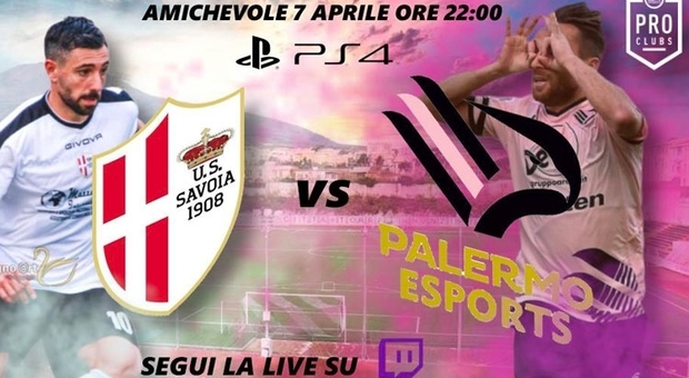 Savoia-Palermo diventa virtuale: sfida a colpi di gamepad