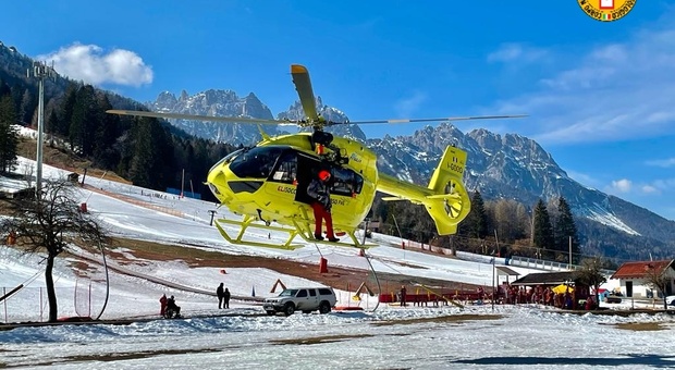 L'elicottero del Soccorso Alpino