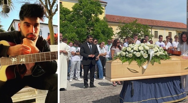 Funerale Sebastiano Shaba Marson morto in un'incidente, commossa la fidanzata Benedetta