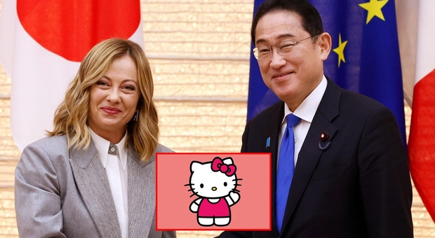 Meloni, un dizionario di Hello Kitty regalato dal premier Kishida: «È per mia figlia, spero studi il giapponese a differenza mia»