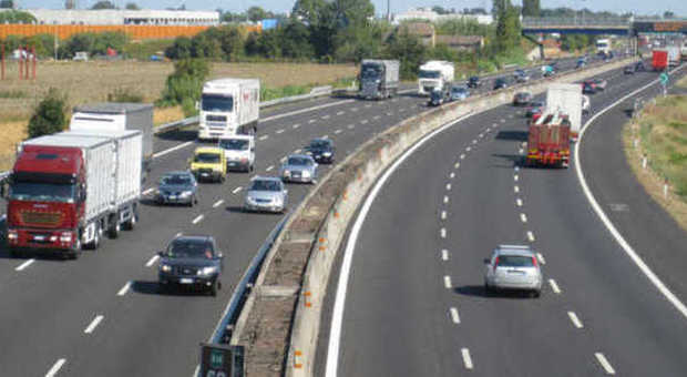 Un tratto delle autostrade italiane