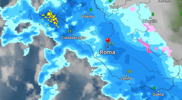 Maltempo, allerta meteo nel Lazio per temporali: dove, quando e quanto durerà