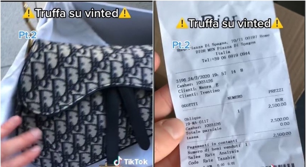 Truffa su Vinted, compra borsa Dior da 2500 euro ma è falsa: «L'ho scoperto dallo scontrino»