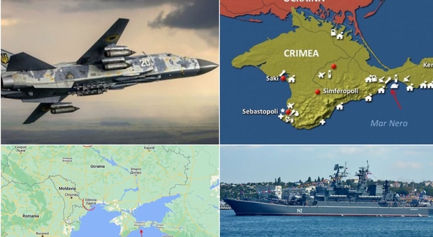 Feodosia in Crimea, dove si trova (è perché è strategico) il porto colpito dai bombardieri ucraini