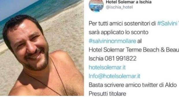 «Sconto a tutti gli amici di Salvini». Ischia, albergatore sommerso da insulti cancella il tweet