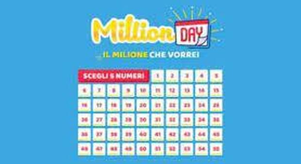 Million Day, l'estrazione dei numeri vincenti di oggi 3 maggio 2021. Con un euro si vince un milione