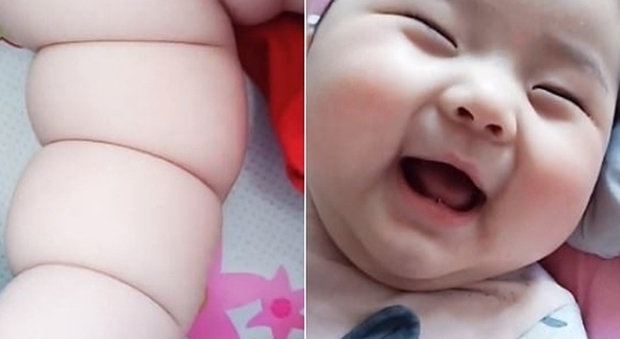 "Michelin baby" spopola sul web: a sei mesi ha le braccia come quelle del celebre omino