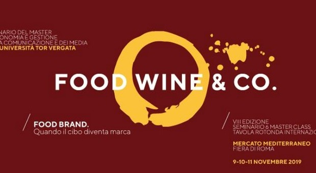 Food Wine&Co, dal 9 all'11 novembre a Roma l'ottava edizione del festival enogastronomico