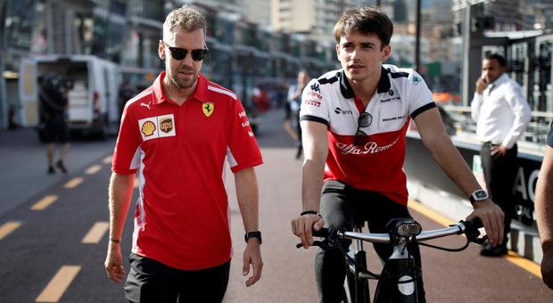 La nuova coppia di piloti Ferrari dalla stagione 2019: Sebastian Vettel e Charles Leclerc
