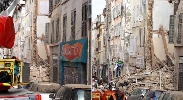 Marsiglia, crollano due palazzine in centro: si scava per cercare sopravvissuti