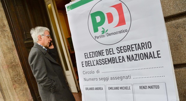 Pd, metà degli iscritti al voto: 75% delle preferenze a Renzi