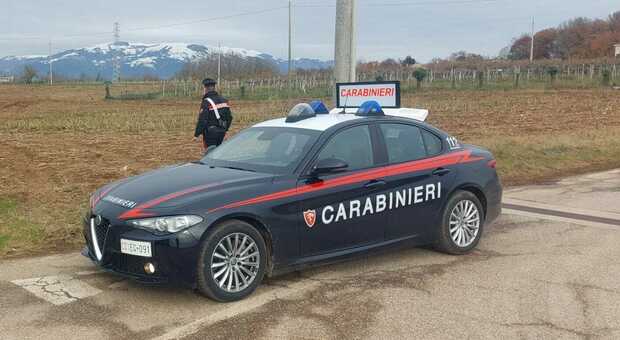 Un intervento dei carabinieri