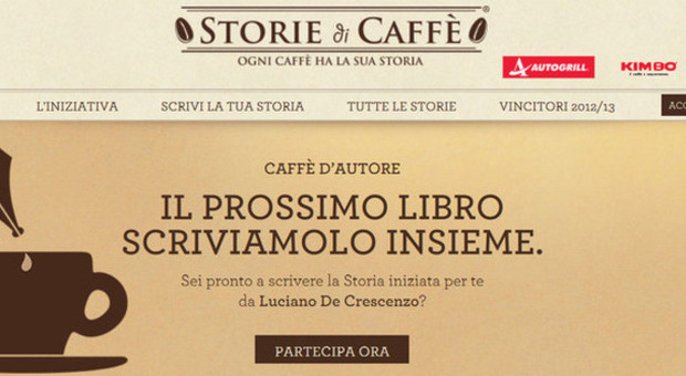«Storie di caffè», secondo compleanno e sfida agli scrittori: completate il racconto iniziato da Luciano De Crescenzo