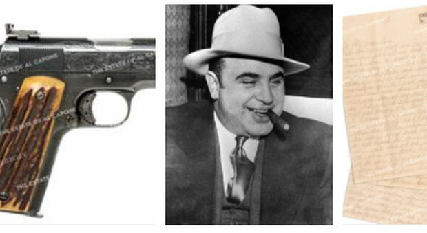 Al Capone, all'asta i cimeli di Scarface: dalla pistola alle lettere da Alcatraz