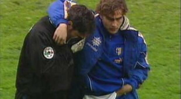Pino Taglialatela con Fabio Cannavaro
