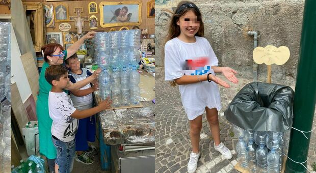San Giovanni, i giovani adottano la strada: cestini fai da te con plastica riciclata