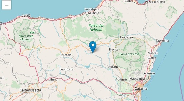 Terremoto in Sicilia, scossa di magnitudo 3.6. L'epicentro in provincia di Enna