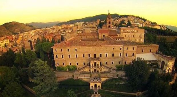 Villa d'Este a Tivoli ripresa da un drone