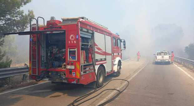 Incendio in Salento, arrivano i canadair