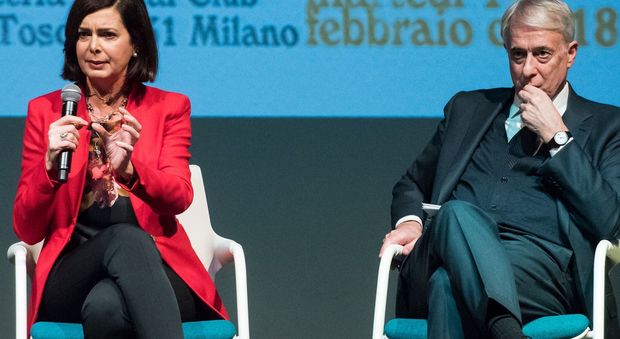 Laura Boldrini con Giuliano Pisapia