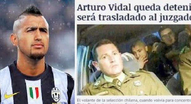Arturo Vidal, schianto in auto e arresto: «Guidava ubriaco»