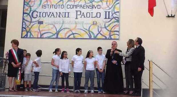 Salerno, la scuola «Torrione Alto» intitolata a Giovanni Paolo II