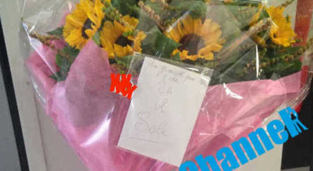 I fiori inviati da Eros Ramazzotti a Michelle Hunziker (Foto: Socialchannel)