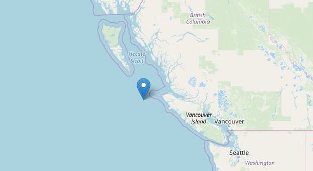 Terremoto in Canada, scossa di magnitudo 6.4 sulla costa ovest