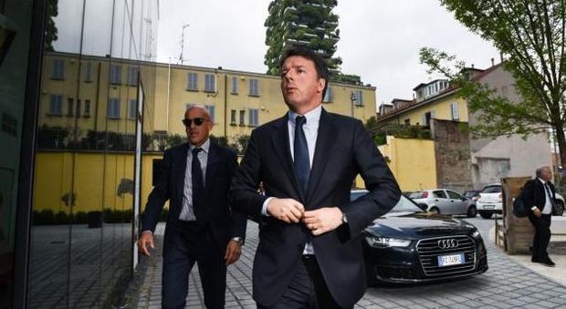 Matteo Renzi oggi a Milano