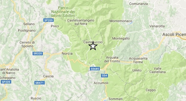 Terremoto, notte di scosse nel Centro Italia: la più forte di 3.5 tra Arquata e Norcia