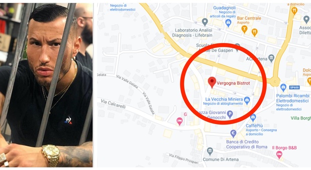 Colleferro, la frutteria dei fratelli Bianchi su Google Maps diventa «Vergogna Bistrot»