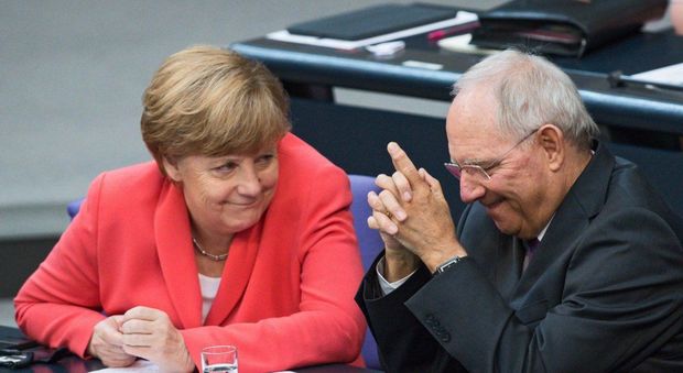 Angela Merkel e Wolfgang Schaeuble