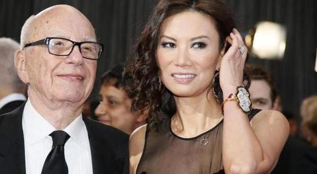Rupert Murdoch e l'ex moglie Wendi Deng