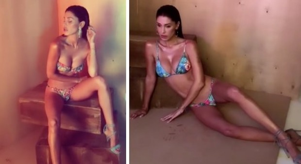 Belen Rodriguez, il buongiorno social in bikini fa impazzire i fan