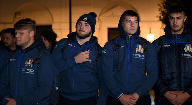 L'arrivo dell'Italia Under 20 a Rieti (Foto Riccardo Fabi / Meloccaro)