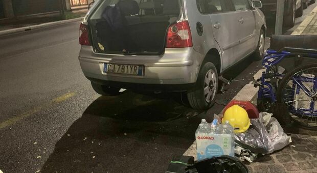 Terni, via Battisti risvegliata da un botto: esplode un petardo messo sulla ruota di un'auto in sosta