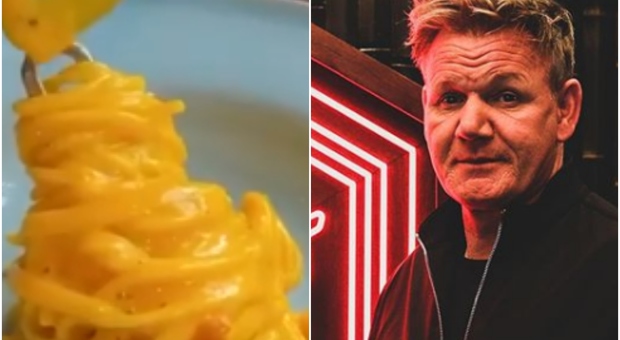 Gordon Ramsay pubblica la sua "carbonara" sui social, ma gli italiani non gradiscono: «Sembra una caricatura»