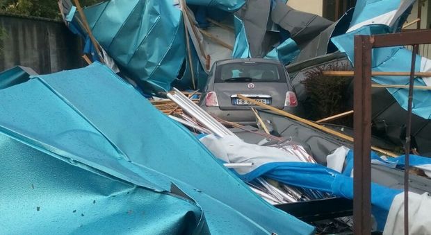 I danni in una casa di Moggio Udinese