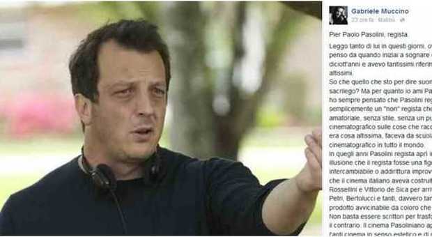 Gabriele Muccino su Fb: "Pasolini regista amatoriale senza stile"