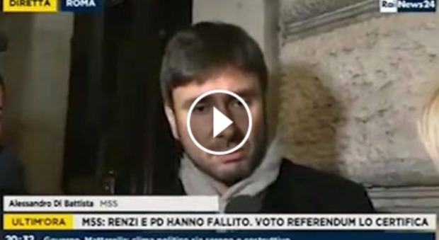 "Io voglio che i cittadini devono votare": l'intervista a Di Battista diventa un trailer