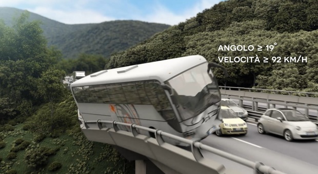 Strage del viadotto Acqualonga, il bus si schiantò a velocità folle Video-ricostruzione