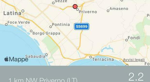 Terremoto in provincia di Latina, epicentro a Priverno. Il sindaco: controlli in corso