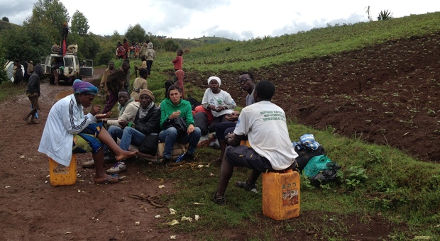 La giovane fanese Miriam paci volontaria in Congo