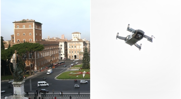 Roma, drone colpisce Palazzo Venezia: denunciato argentino di 39 anni
