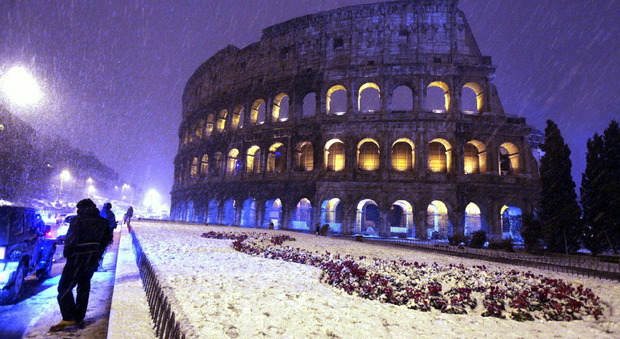 Meteo, allerta neve a Roma e nel Lazio. "Fiocchi domattina anche a bassa quota"