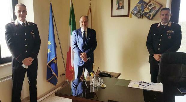 Arce, il sindaco riceve il nuovo comandante dei carabinieri: si è parlato anche della nuova caserma