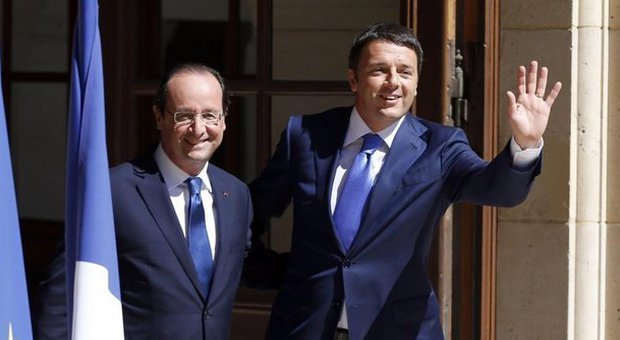 Renzi e Hollande a Parigi