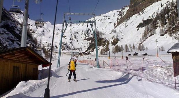 Lo skilift Val D'Arei chiuso per pericolo slavine