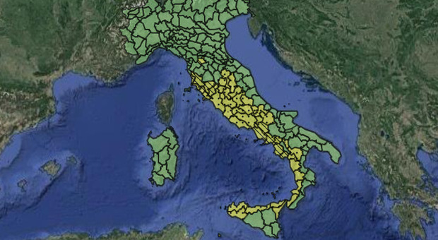 Meteo, torna il maltempo sull'Italia: domani allerta meteo in 9 regioni